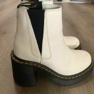 Dr Martens New Spence white leather boot size 5